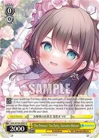 Natsuiro Matsuri R waifu card — Weiss Schwarz