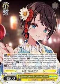 Oozora Subaru RR waifu card — Weiss Schwarz