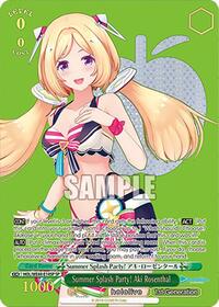 Aki Rosenthal (SP) SR waifu card — Weiss Schwarz