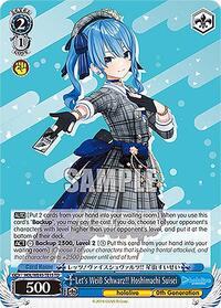 Hoshimachi Suisei TrialDeck waifu card — Weiss Schwarz