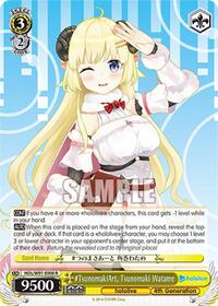 Tsunomaki Watame R waifu card — Weiss Schwarz
