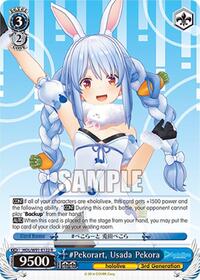 Usada Pekora R waifu card — Weiss Schwarz