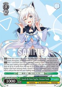 Shirakami Fubuki RR waifu card — Weiss Schwarz