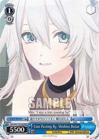 Shishiro Botan RRR waifu card — Weiss Schwarz
