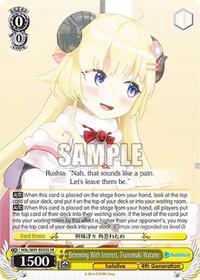 Tsunomaki Watame (SR) SR waifu card — Weiss Schwarz