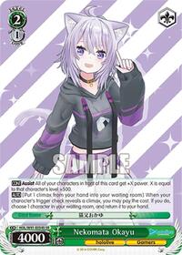 Nekomata Okayu SR waifu card — Weiss Schwarz