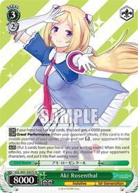 Aki Rosenthal SR waifu card — Weiss Schwarz
