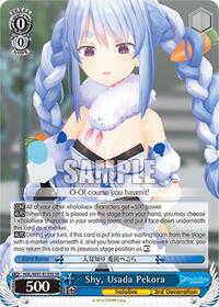 Usada Pekora SR waifu card — Weiss Schwarz