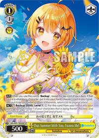 Yozora Mel SR waifu card — Weiss Schwarz