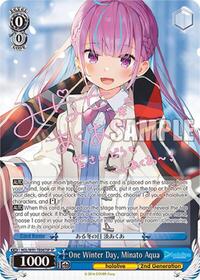 Minato Aqua SR waifu card — Weiss Schwarz
