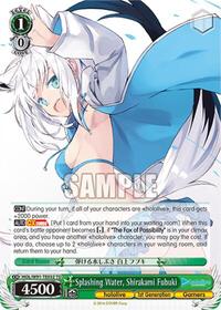 Shirakami Fubuki TrialDeck waifu card — Weiss Schwarz
