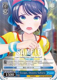 Oozora Subaru TrialDeck waifu card — Weiss Schwarz