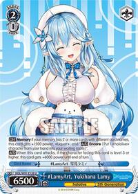 Yukihana Lamy U waifu card — Weiss Schwarz