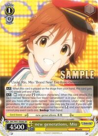 Mio (SR) SR waifu card — Weiss Schwarz
