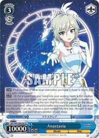 Anastasia SR waifu card — Weiss Schwarz