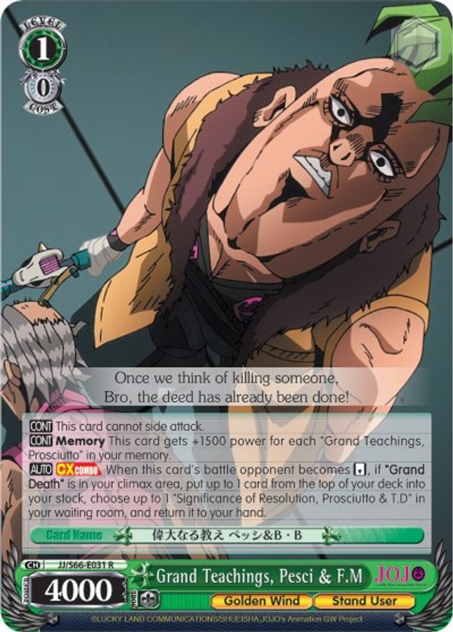 Pesci & F.M R waifu card — Weiss Schwarz
