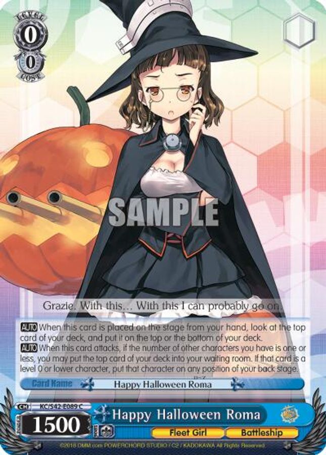 Happy Halloween Roma C waifu card — Weiss Schwarz