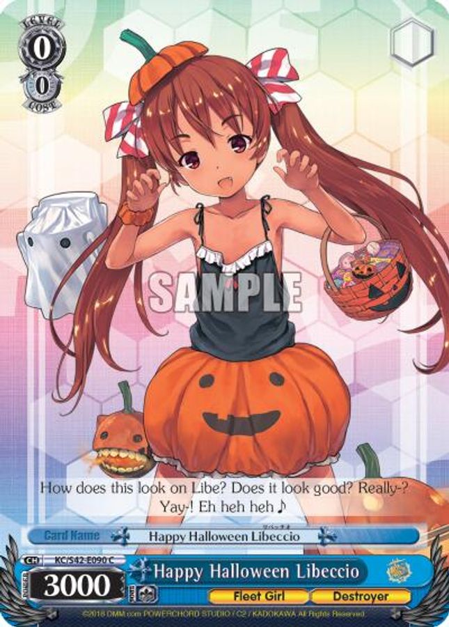 Happy Halloween Libeccio C waifu card — Weiss Schwarz
