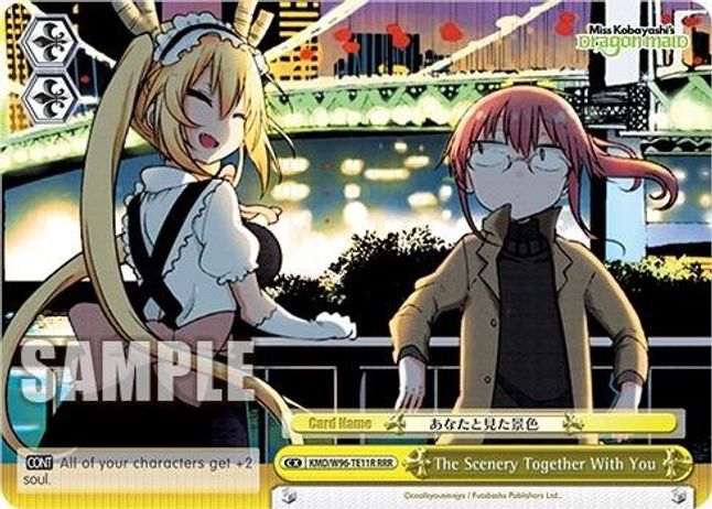 The Scenery Together With You RRR waifu card — Weiss Schwarz