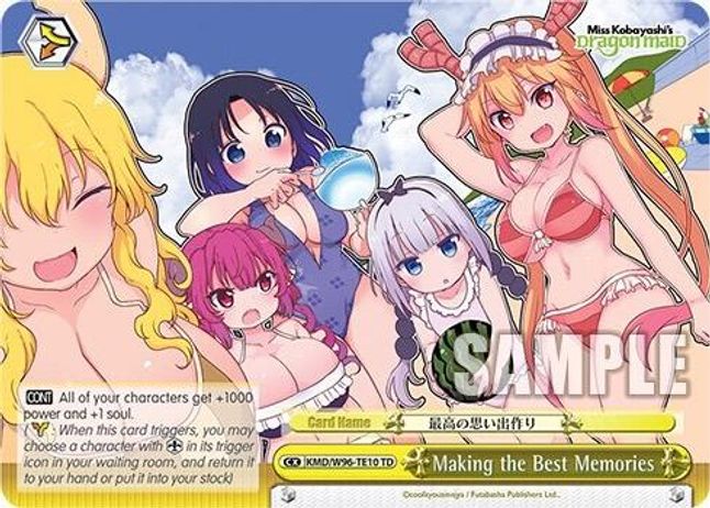 Making the Best Memories TrialDeck waifu card — Weiss Schwarz
