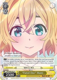 "Fated One" Mami C waifu card — Weiss Schwarz