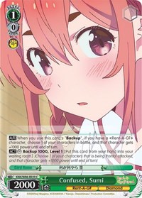 Sumi C waifu card — Weiss Schwarz