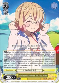 Mami R waifu card — Weiss Schwarz