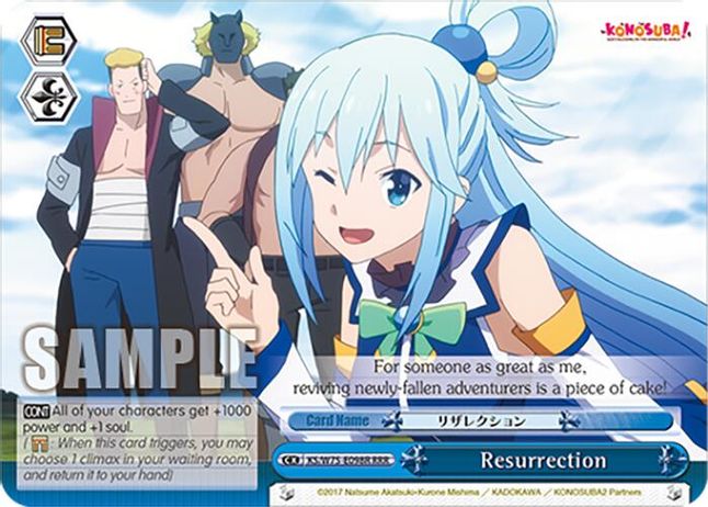 Resurrection RRR waifu card — Weiss Schwarz