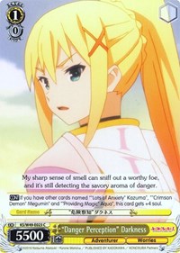 "Danger Perception" Darkness C waifu card — Weiss Schwarz