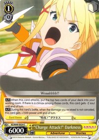 "Charge Attack!" Darkness C waifu card — Weiss Schwarz