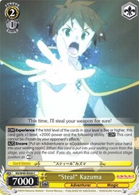 "Steal" Kazuma C waifu card — Weiss Schwarz