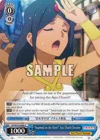 "Swarmed on the Street" Axis Church Devotee C waifu card — Weiss Schwarz