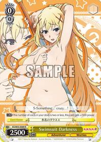 Swimsuit Darkness R waifu card — Weiss Schwarz