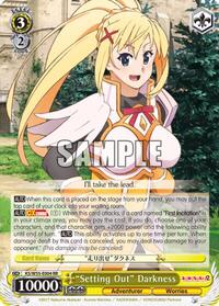 "Setting Out" Darkness RR waifu card — Weiss Schwarz