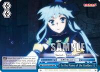 In the Name of the Goddess RRR waifu card — Weiss Schwarz