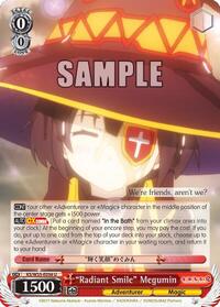 "Radiant Smile" Megumin U waifu card — Weiss Schwarz