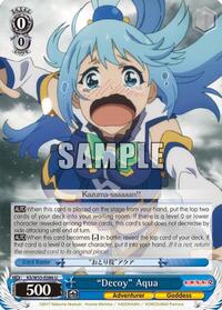 "Decoy" Aqua U waifu card — Weiss Schwarz