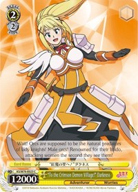"To the Crimson Demon Village!" Darkness C waifu card — Weiss Schwarz