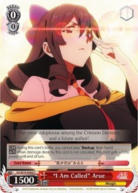 "I Am Called" Arue C waifu card — Weiss Schwarz