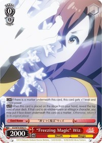 "Freezing Magic" Wiz C waifu card — Weiss Schwarz