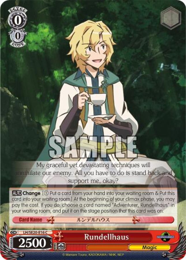Rundellhaus (Alternate Foil) C waifu card — Weiss Schwarz