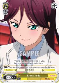Erena Todo C waifu card — Weiss Schwarz