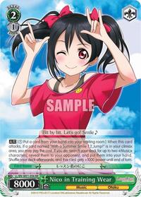Nico in Training Wear RR waifu card — Weiss Schwarz