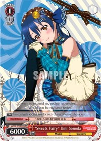 "Sweets Fairy" Umi Sonoda R waifu card — Weiss Schwarz