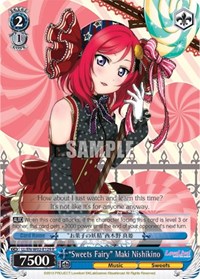 "Sweets Fairy" Maki Nishikino R waifu card — Weiss Schwarz