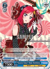 "Sweets Fairy" Maki Nishikino SR waifu card — Weiss Schwarz