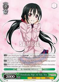 Nico RRR waifu card — Weiss Schwarz