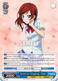 Maki RRR waifu card — Weiss Schwarz
