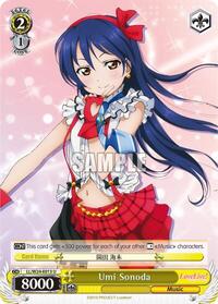 Umi Sonoda U waifu card — Weiss Schwarz