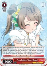 "Snow Halation" Kotori Minami C waifu card — Weiss Schwarz